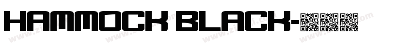 HAMMOCK Black字体转换 HAMMOCK Black字体转换